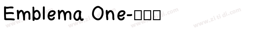 Emblema One字体转换